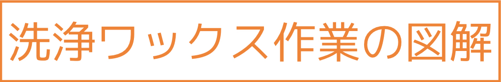 洗浄ワックス作業図解バナー