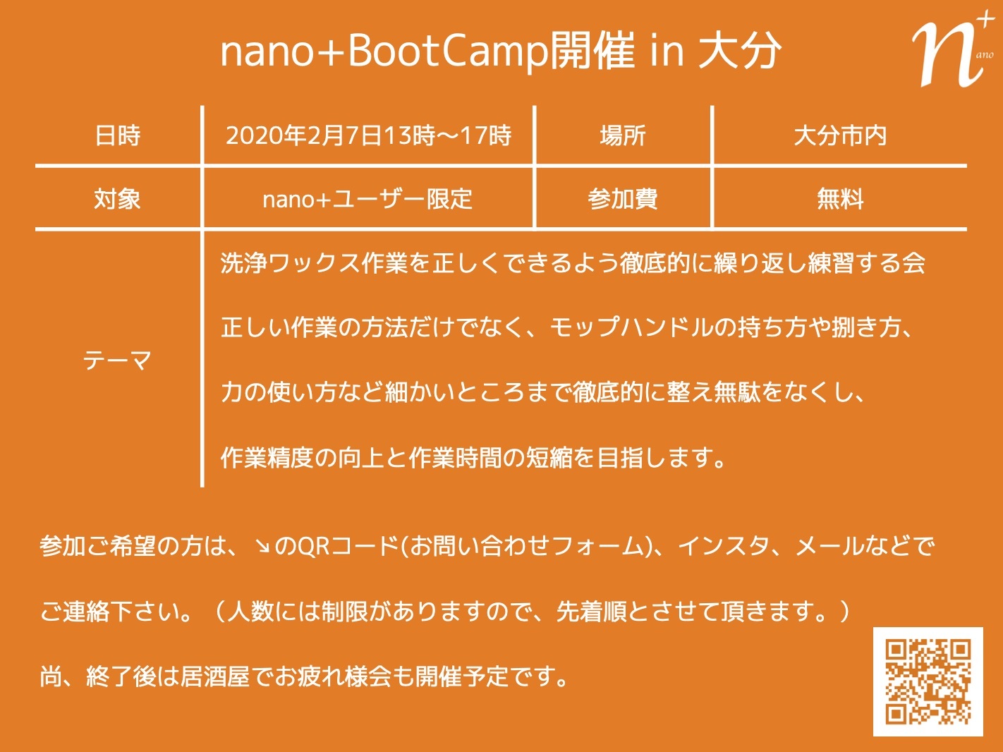 nano ブートキャンプ大分